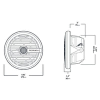 Roswell R1 6.5 Marine Speakers - Black - 80W RMS  160W Peak Power [C920-1601]
