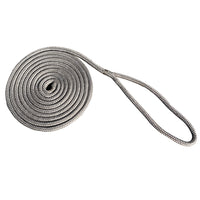 New England Rope 3/4" x 25 Nylon Double Braid Dock Line - Grey [5058-24-00025]