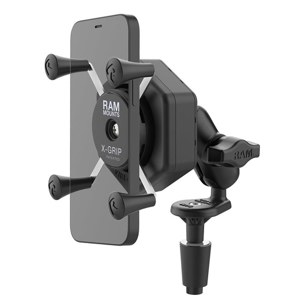 RAM Mount RAM X-Grip Phone Mount w/Vibe-Safe  Fork Stem Base - Short [RAM-B-176-A-UN7-462]