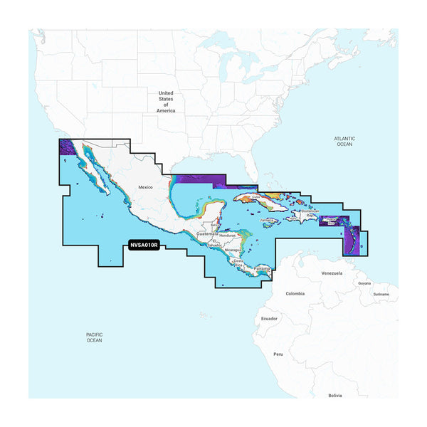 Garmin Navionics Vision+ NVSA010R Central America  Caribbean [010-C1451-00]