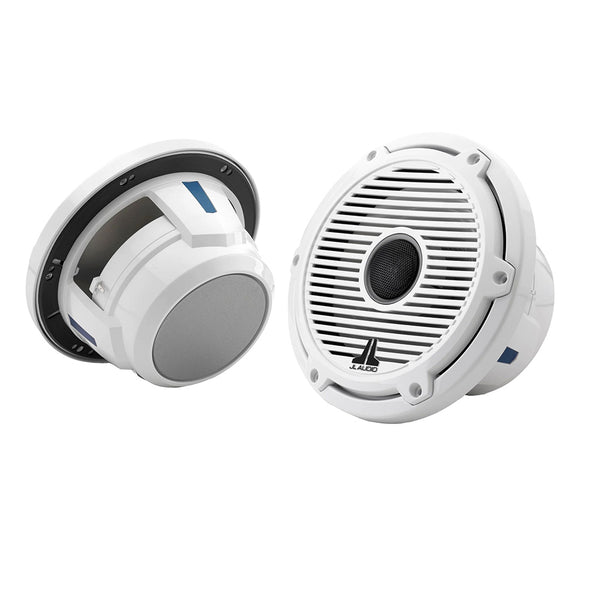 JL Audio M6 Series 7.7" Marine Coaxial Speaker w/Gloss White Classic Grille  Black Tweeter Mesh - M6-770X-C-GwGw [010-03094-00]