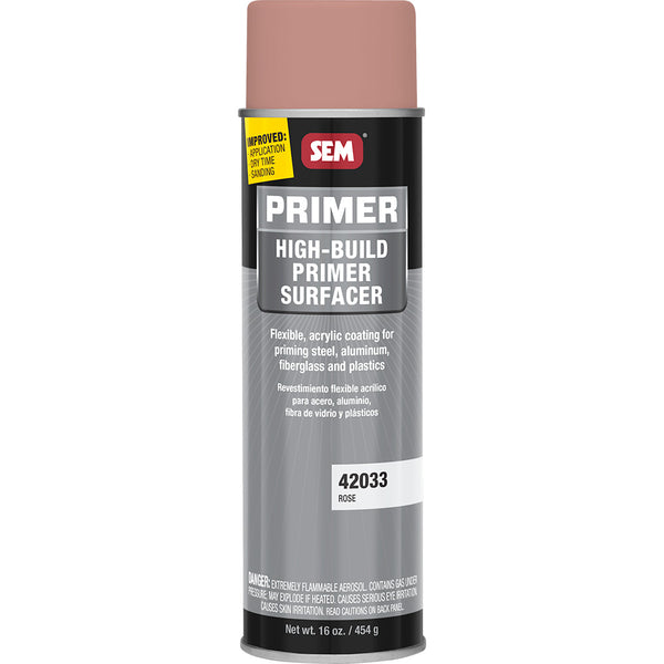 SEM High-Build Primer Surfacer - 20oz Aerosol Can - Rose [42033]