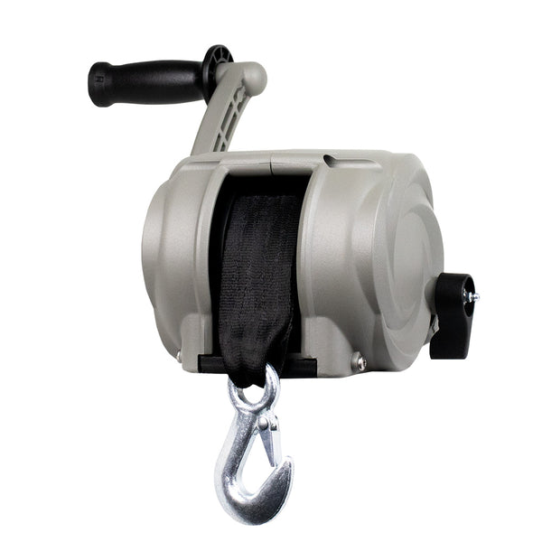 Powerwinch Premier Series Winch 2000lb, 8", Crank Arm - Saltwater Silver [21300-W-2000-8-S-R]