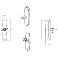 RAM Mount Long Double Socket Arm f/2.25" Ball Bases [RAM-D-201U-E]