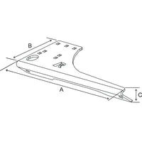 RAM Mount No-Drill Laptop Base for the Dodge Citadel, Durango  Jeep Grand Cherokee 2011 - 2017 [RAM-VB-186]