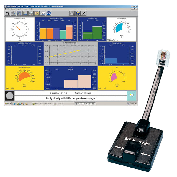 Davis WeatherLink Windows - Serial Port f/Vantage Vue & Pro2 Series [6510SER]