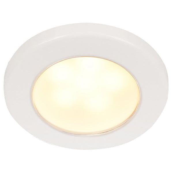 Hella Marine EuroLED 75 3" Round Screw Mount Down Light - Warm White LED - White Plastic Rim - 12V [958109011]