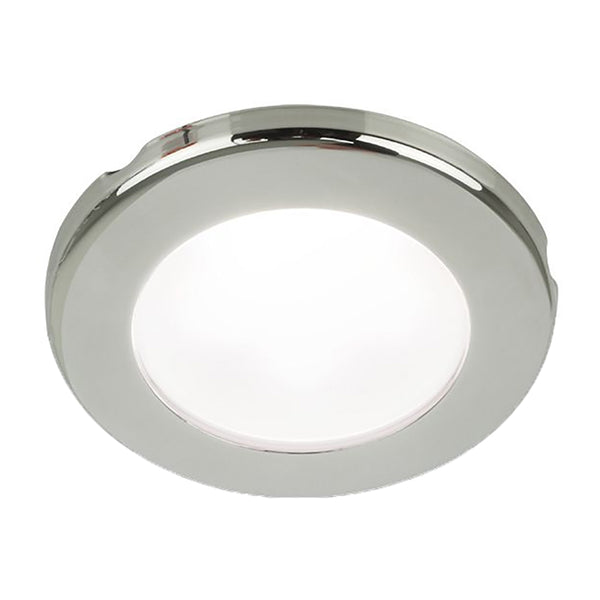 Hella Marine EuroLED 75 3" Round Screw Mount Down Light - White LED - Stainless Steel Rim - 24V [958110121]