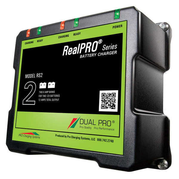 Dual Pro RealPRO Series Battery Charger - 12A - 2-6A-Banks - 12V/24V [RS2]