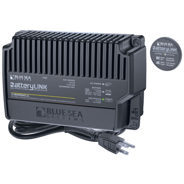 Blue Sea 7608 BatteryLink Charger (North America) - 12V - 20Amp - 2 Bank [7608]