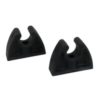 Perko Pole Storage Clips - Black - Pair [0477DP0BLK]