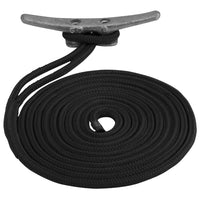 Sea-Dog Double Braided Nylon Dock Line - 1/2" x 10 - Black [302112010BK-1]