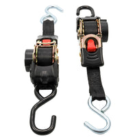 Camco Retractable Tie-Down Straps - 1" Width 6 Dual Hooks [50033]