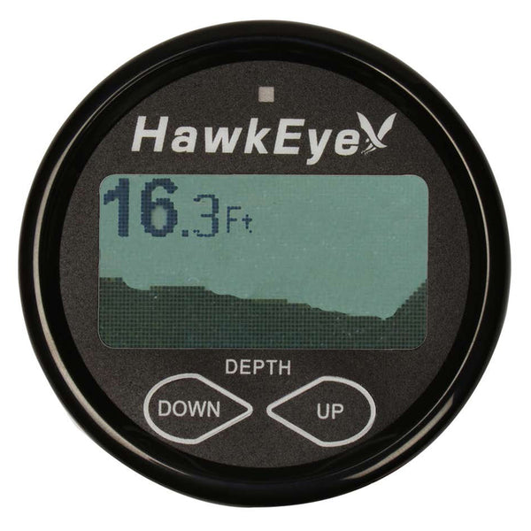 Hawkeye DepthTrax In-Dash Digital Depth  Temp Gauge - Transom Mount [DT2BX-TM]